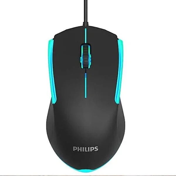 Philips G314 SPK9314 1200 Dpi Kablolu RGB Mouse Siyah