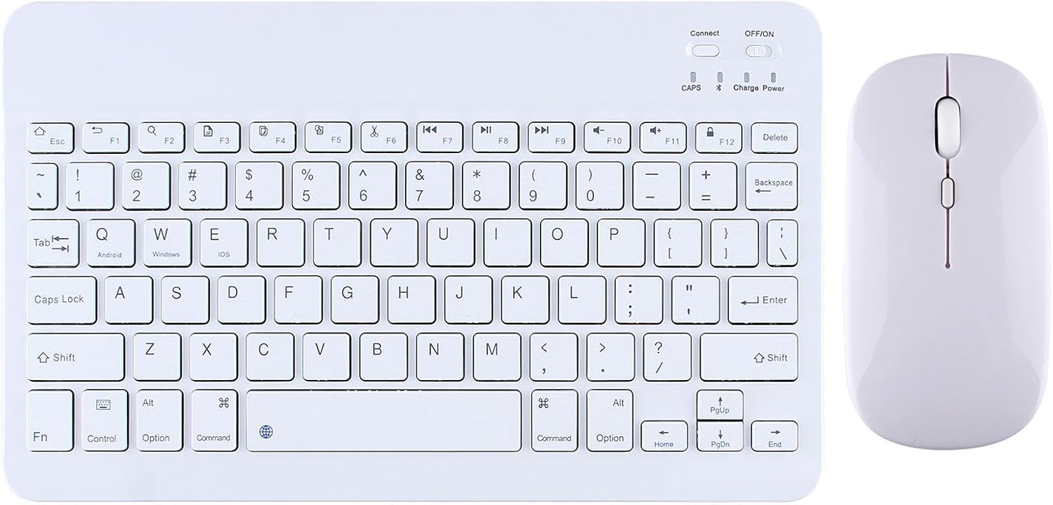 Raynox Kablosuz Bluetooth ve Sarj Özellikli Klavye Mouse Set Beyaz Renk Türkçe Q