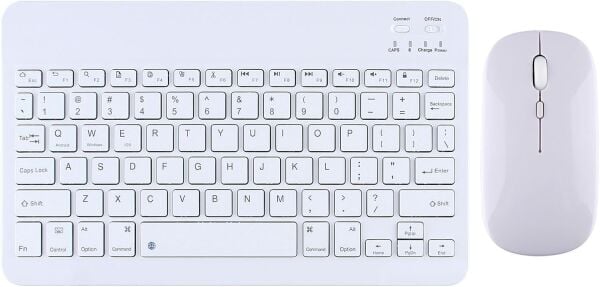 Raynox Kablosuz Bluetooth ve Sarj Özellikli Klavye Mouse Set Beyaz Renk Türkçe Q