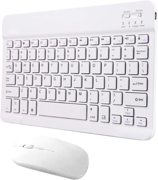 Raynox Kablosuz Bluetooth ve Sarj Özellikli Klavye Mouse Set Beyaz Renk Türkçe Q