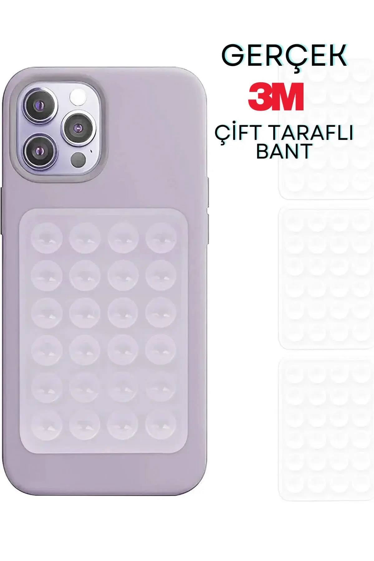 Osqar Ahtapot Vantuzlu Telefon Tutucu Şeffaf Transparan