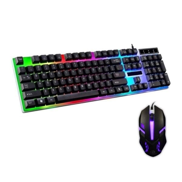 Bugatek Işıklı Türkçe Q Klavye ve Mouse Set