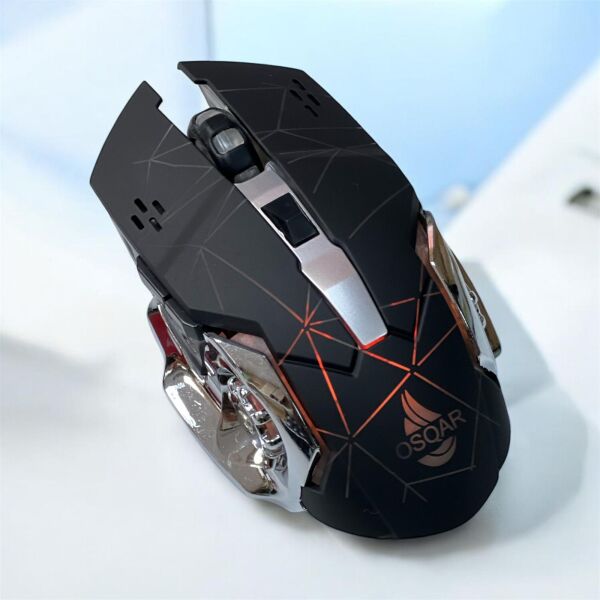 Osqar Çift Modlu Kablosuz Bluetooth Mouse Rgb Ledli Şarj Edilebilir Mouse