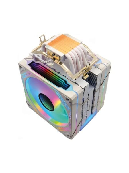 ZOKO Ice Pro WP6 Bakır Borulu Beyaz Auto Rainbow Fanlı Kule İşlemci Fanı