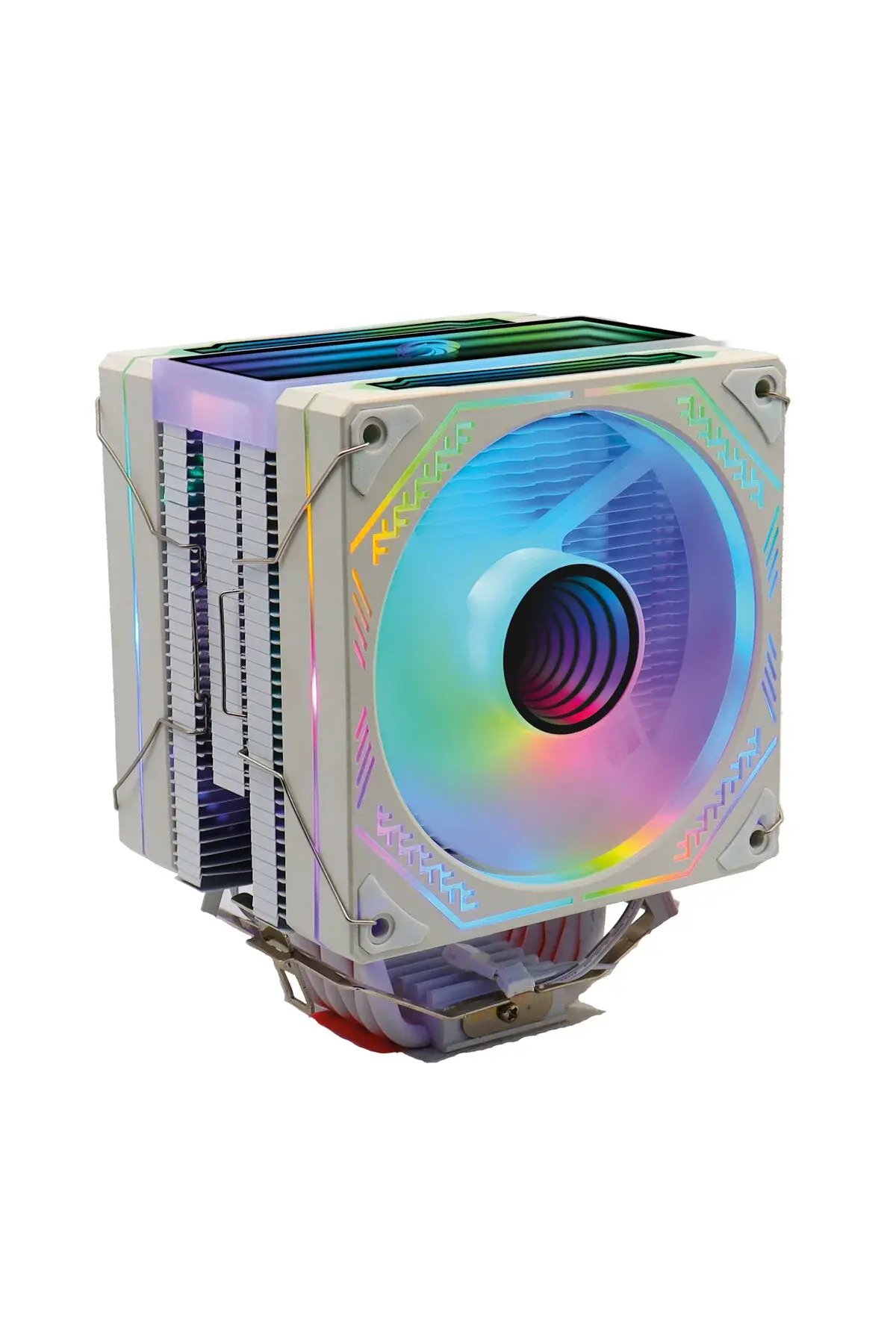 ZOKO Ice Pro BP6 Bakır Borulu Beyaz Auto Rainbow Fanlı Kule İşlemci Fanı
