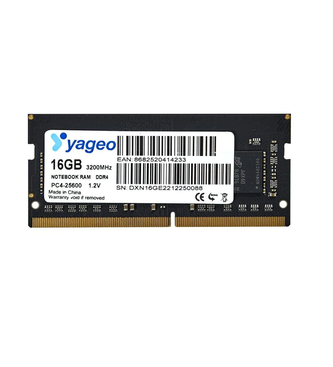 Yageo 16GB DDR4 3200MHz Laptop Notebook Ram