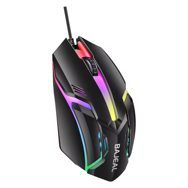 Bajeal  D3 Gaming Mouse RGB LED Işıklı | 2400 DPI | 10 Milyon Tıklama Ömrü | Kablolu Oyun Faresi