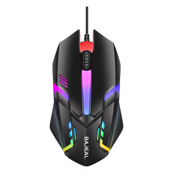 Bajeal  D3 Gaming Mouse RGB LED Işıklı | 2400 DPI | 10 Milyon Tıklama Ömrü | Kablolu Oyun Faresi