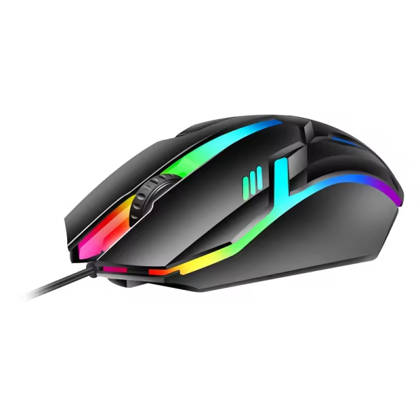 Bajeal  D3 Gaming Mouse RGB LED Işıklı | 2400 DPI | 10 Milyon Tıklama Ömrü | Kablolu Oyun Faresi