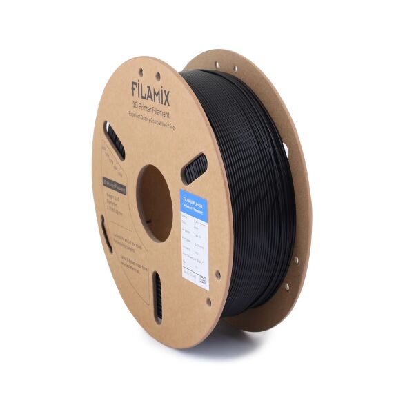 Filamix Filament PLA + 1.75mm 1 KG Plus Siyah Renk