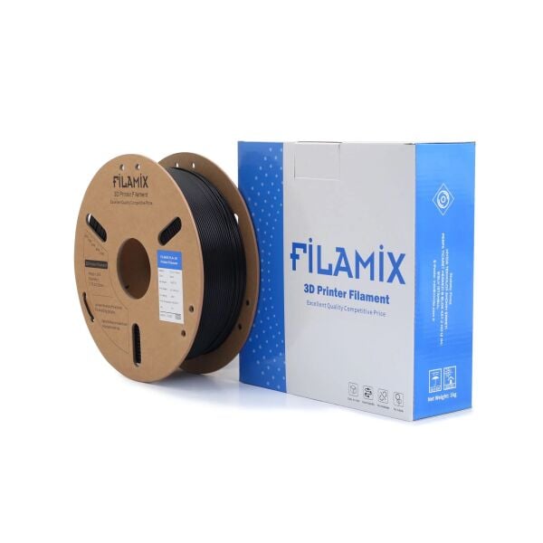 Filamix Filament PLA + 1.75mm 1 KG Plus Siyah Renk