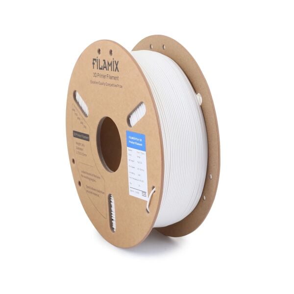 Filamix Filament PLA + 1.75mm 1 KG Plus Beyaz Renk