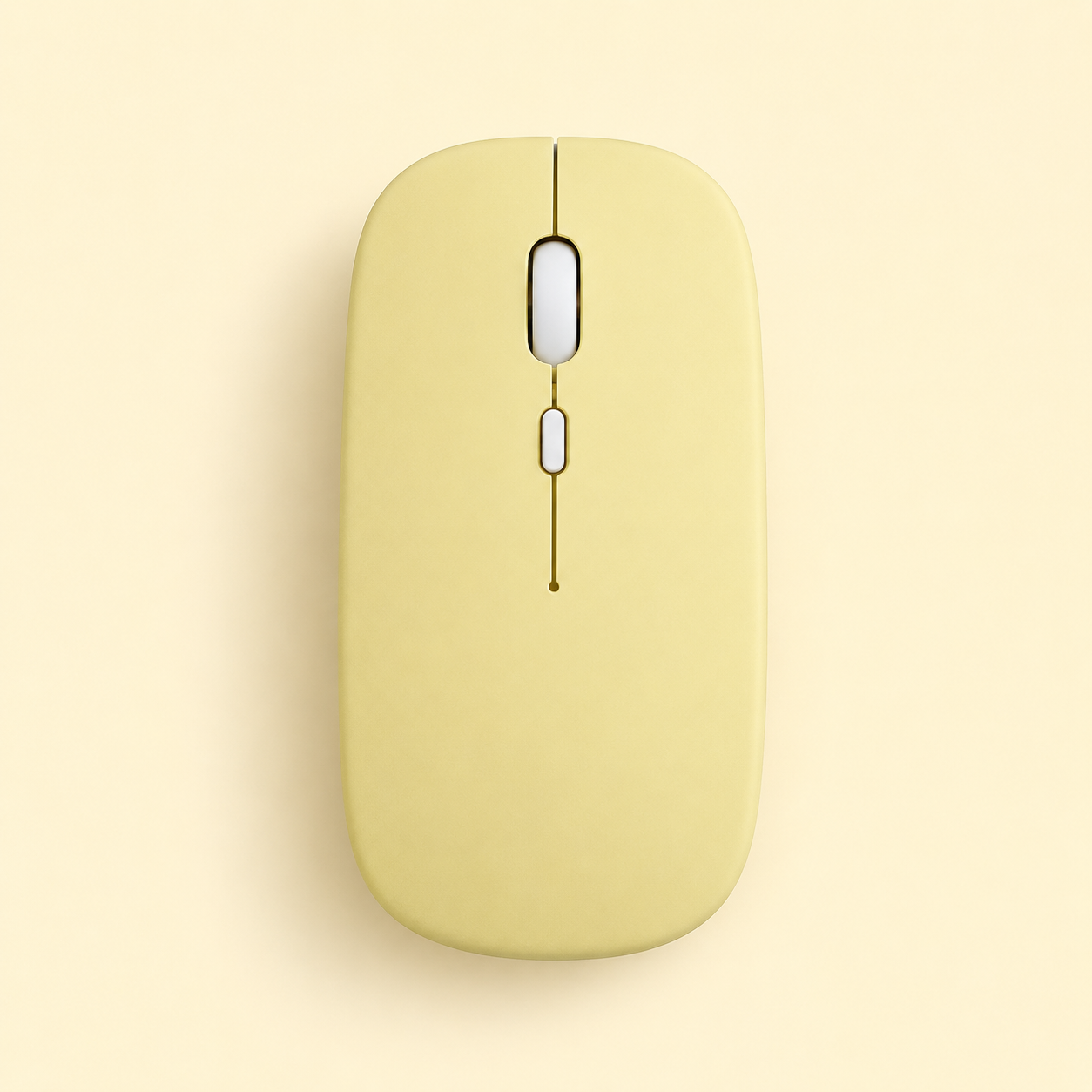 Kablosuz Sarj Özellikli Wifi - Bluetooth Mouse Sarı Renk