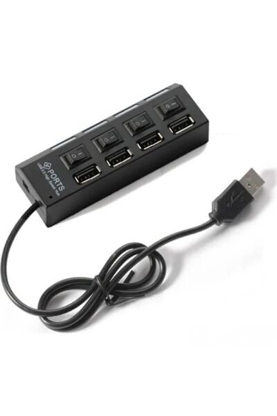 4 Port USB 2.0 Hub Çoklayıcı Işıklı Usb Çoğaltıcı