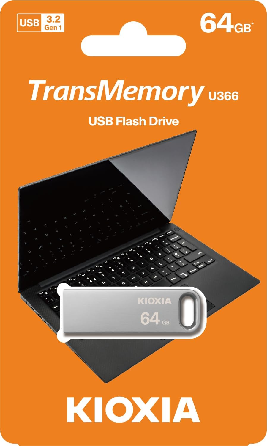 KIOXIA TransMemory U366 64GB USB Bellek – USB 3.2 Gen 1, Metal