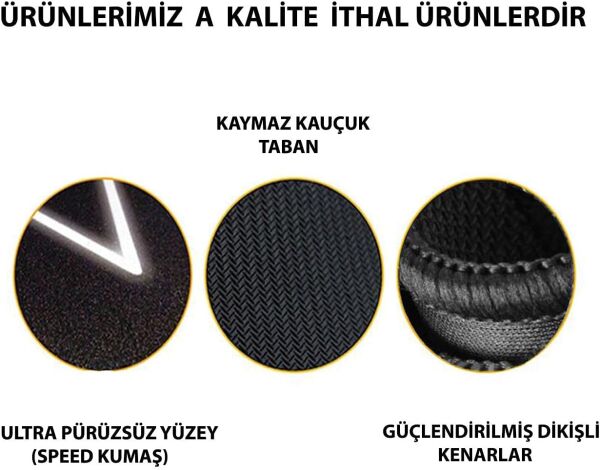 APPA DÜNYA 1 OYUNCU MOUSE PAD 32X24 CM KAYMAZ DİKİŞLİ