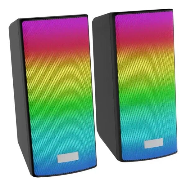 Raynox RX-3080 1+1 Orta Boy Işıklı Hoparlör Bluetooth & USB