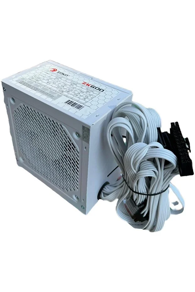 ZOKO ZK600 Beyaz 600W 12 Cm Fanlı Güç Kaynağı
