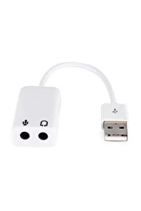 Osqar Usb Ses Kartı Çevirici 7+1 Dönüştürücü Laptop Harici Ses Kartı