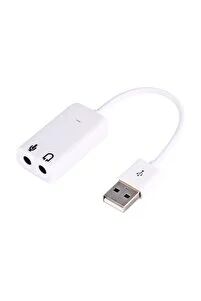 Usb Ses Kartı Çevirici 7+1 Dönüştürücü Laptop Harici Ses Kartı