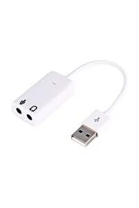 Osqar Usb Ses Kartı Çevirici 7+1 Dönüştürücü Laptop Harici Ses Kartı