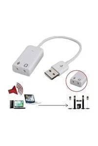 Osqar Usb Ses Kartı Çevirici 7+1 Dönüştürücü Laptop Harici Ses Kartı