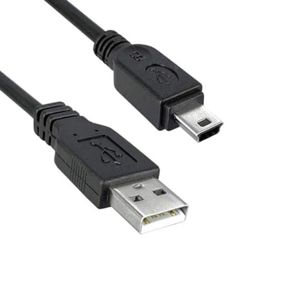 Usb 2.0 Bağlantı Kablosu, Usb A Erkek - Usb Mini B (5 PİN) Erkek, 1 Metre