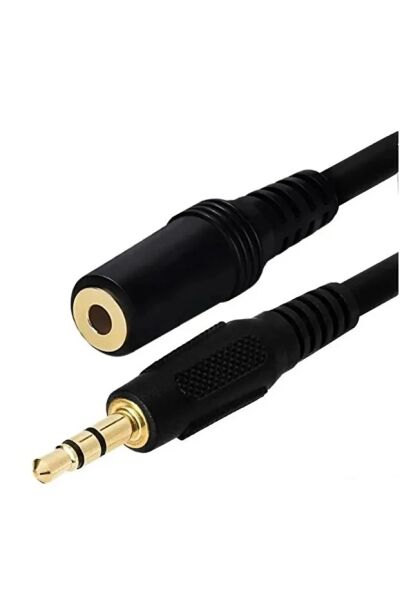 3 Metre 3.5mm Erkek Kadın Ses Kulaklık Uzatma Kablosu  Ses Aux Adaptör Jak Kablosu