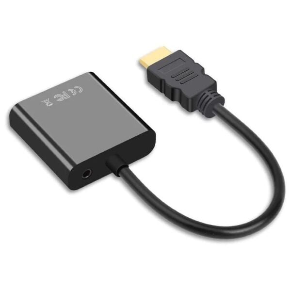 Osqar Hdmi To Vga Kablo Adaptör Çevirici Sesli Model