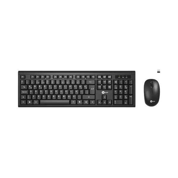 LENOVO LECOO KW200 SİYAH KABLOSUZ KLAVYE & MOUSE SET