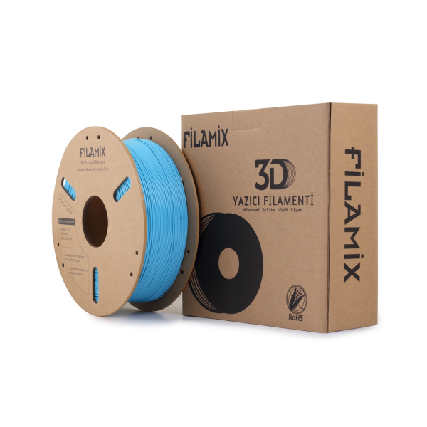 Filamix Filament PLA + 1.75mm 1 KG Plus Gök Mavisi