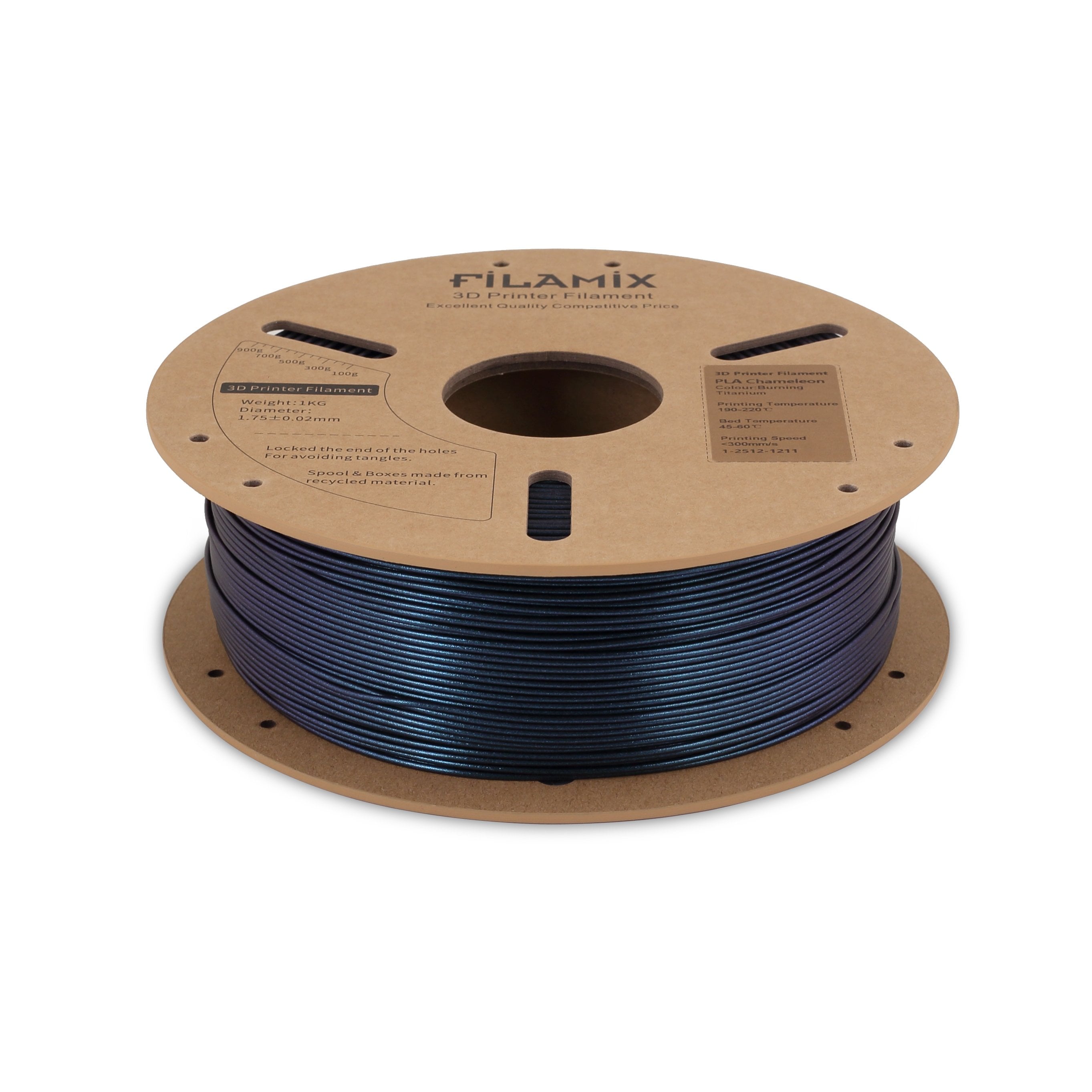 Filamix Pla Chameleon(Simli) Burning Titanium Filament