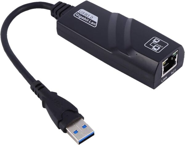 Osqar Usb 3.0 Ethernet Adaptör Çevirici Dönüştürücü Gigabit Destekli Yüksek Hızlı 10/100/1000 Mbps