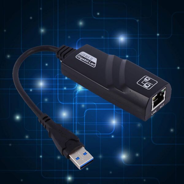 Osqar Usb 3.0 Ethernet Adaptör Çevirici Dönüştürücü Gigabit Destekli Yüksek Hızlı 10/100/1000 Mbps