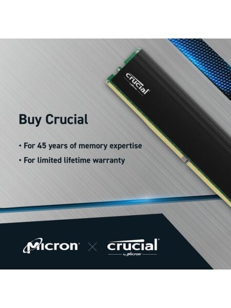 Crucial Pro 32GB Kit (2X16GB) Ddr4 3200 Udımm CL22 CP2K16G4DFRA32A Masaüstü Pc Ram Bellek