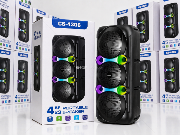 CS-4306 Büyük Boy Işıklı Şarjlı Hoparlör
