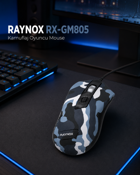 RAYNOX RX-GM805 KAMUFLAJ OYUNCU MOUSE