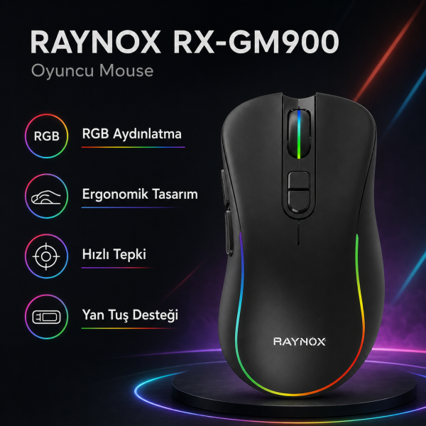 RAYNOX RX-GM900 RGB OYUNCU MOUSE