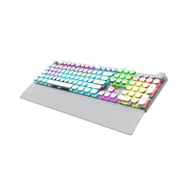 Lecoo KG1102 Kablolu Blue Switch Makro Tuşlu RGB LED Aydınlatmalı Mekanik Gaming Türkçe Q Metalik Klavye