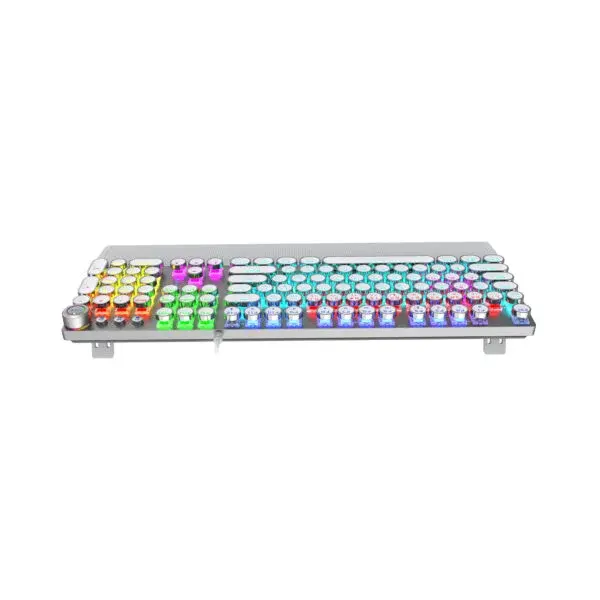 Lecoo KG1102 Kablolu Blue Switch Makro Tuşlu RGB LED Aydınlatmalı Mekanik Gaming Türkçe Q Metalik Klavye