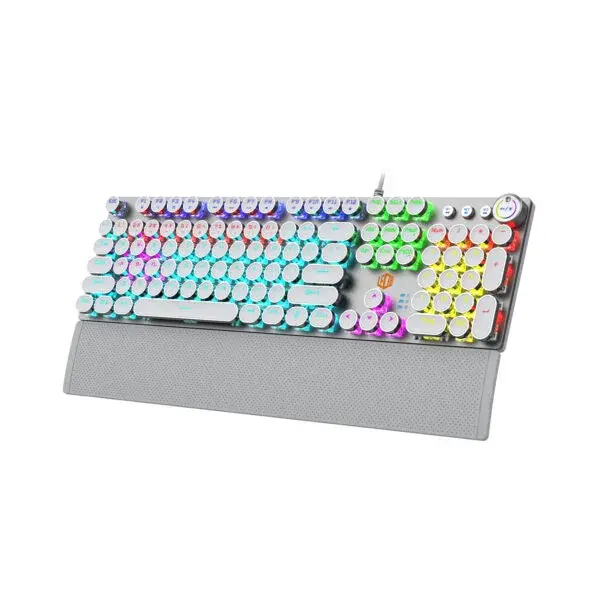 Lecoo KG1102 Kablolu Blue Switch Makro Tuşlu RGB LED Aydınlatmalı Mekanik Gaming Türkçe Q Metalik Klavye