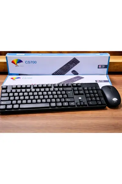 Orn CS700 Kablosuz Türkçe Siyah Q Klavye ve Mouse Set