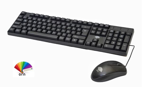 ORN KABLOLU OFİS TİPİ KLAVYE VE MOUSE SET