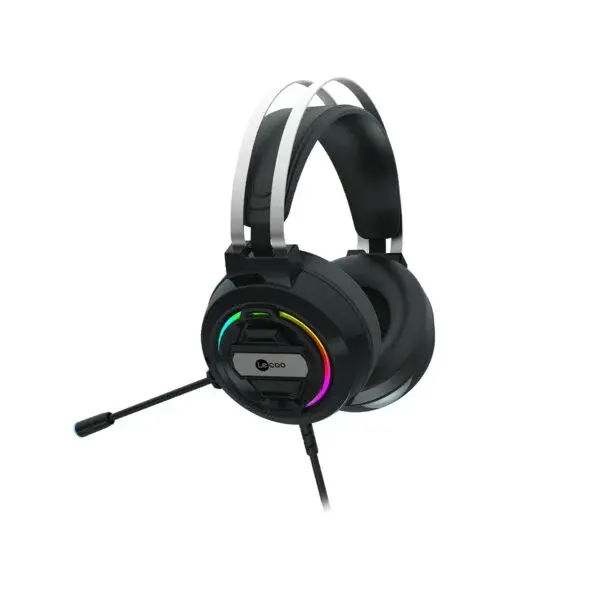 Lecoo HT401 Kablolu USB2.0 RGB LED Aydınlatmalı Kulak Üstü Gaming Kulaklık Siyah
