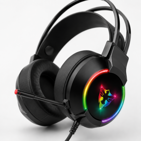 G606 RGB Işıklı Mikrofonlu Kablolu Oyuncu Kulaklığı