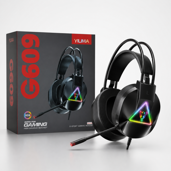G909 RGB Işıklı Mikrofonlu Kablolu Oyuncu Kulaklığı