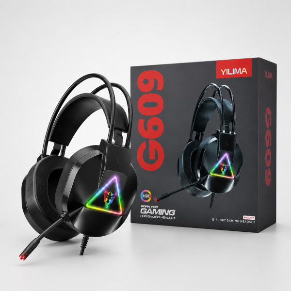 G909 RGB Işıklı Mikrofonlu Kablolu Oyuncu Kulaklığı