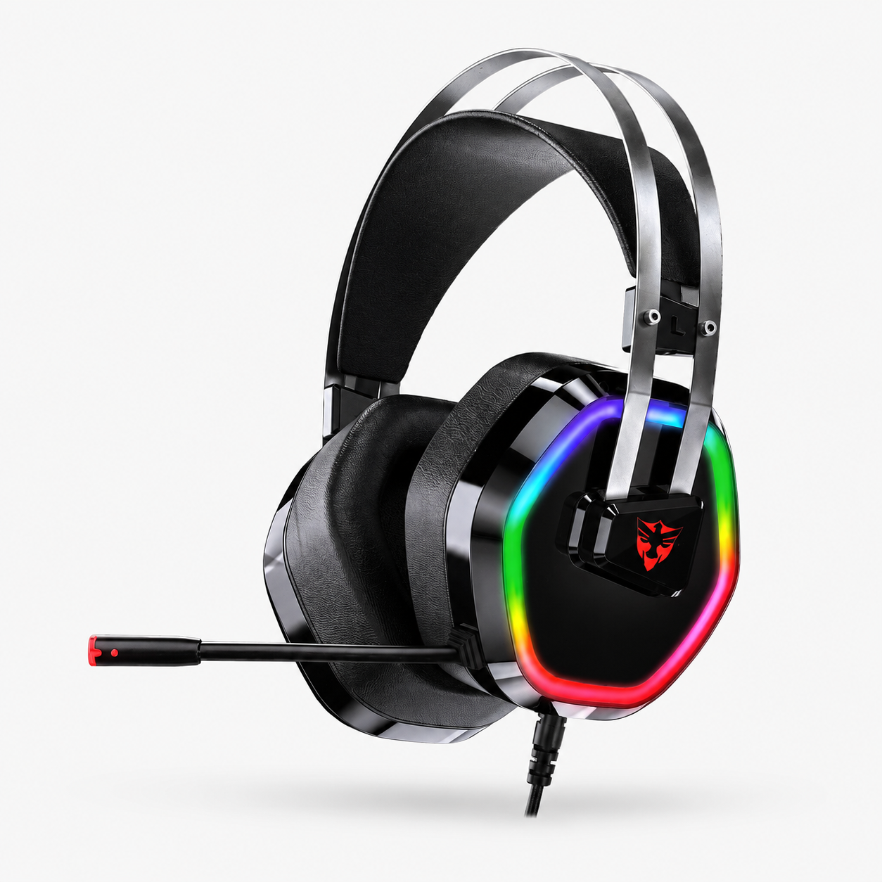 G608 USB RGB Işıklı Mikrofonlu Kablolu Oyuncu Kulaklığı