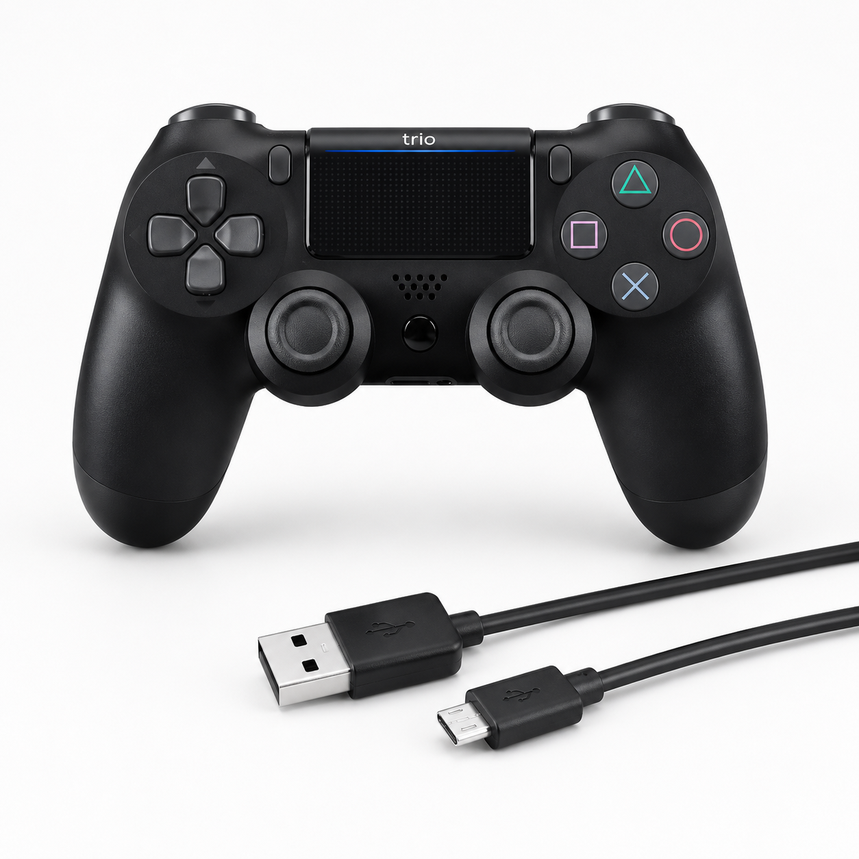 Trio TR901S Siyah Kablosuz Titreşimli PS4 Oyun Kolu