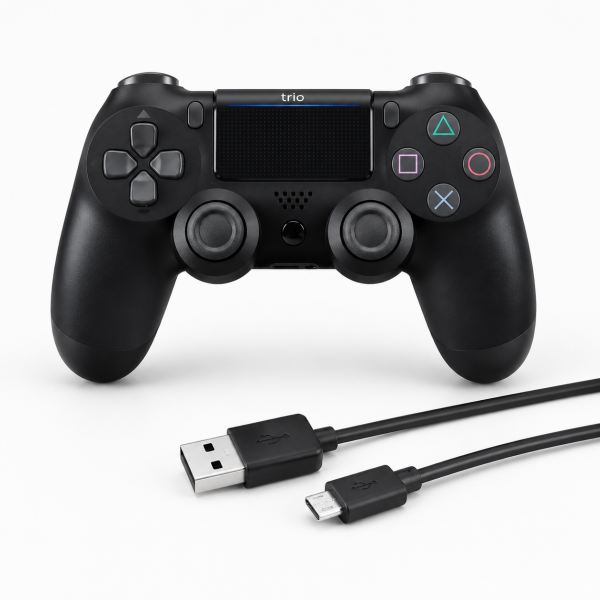Trio TR901S Siyah Kablosuz Titreşimli PS4 Oyun Kolu